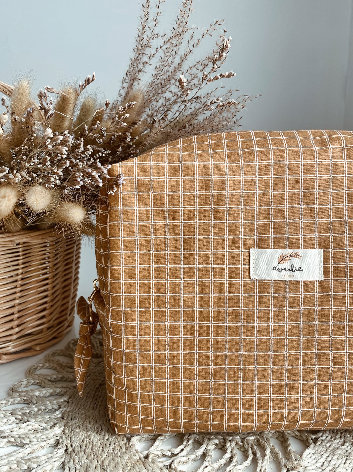 Trousse de toilette CARREAUX CAMEL