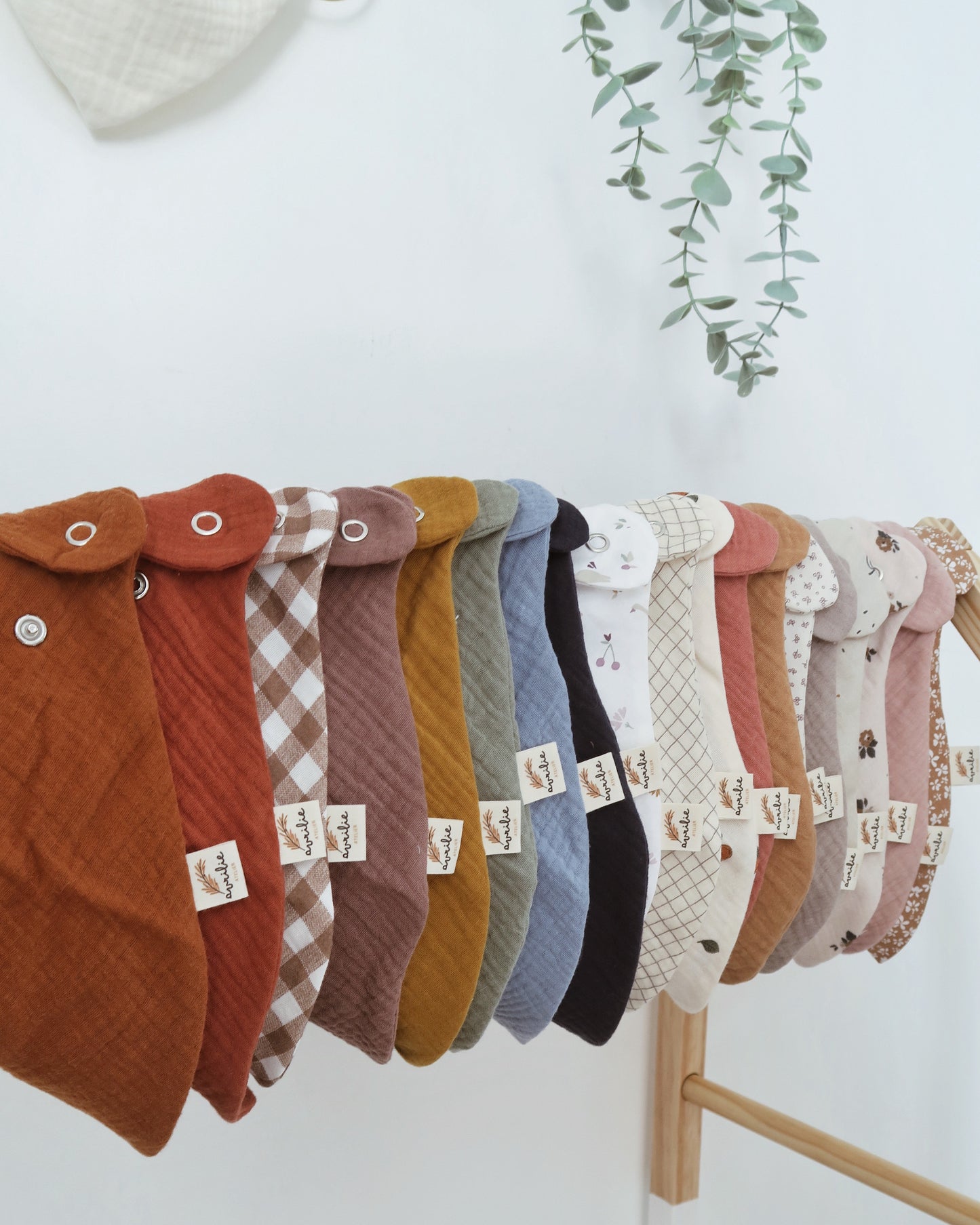 Semainier bavoir bandana personnalisable