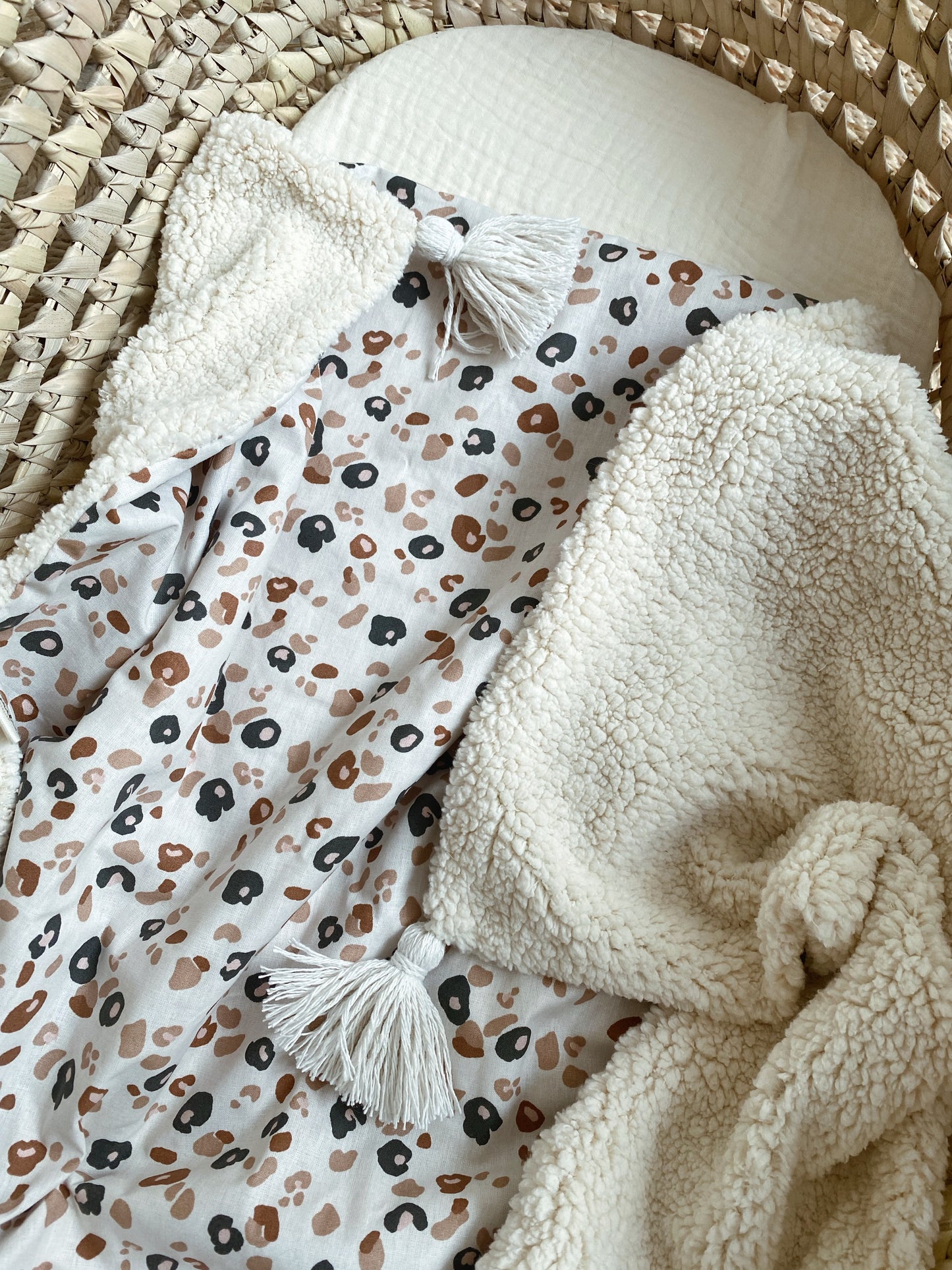 Couverture bébé en coton LÉOPARD