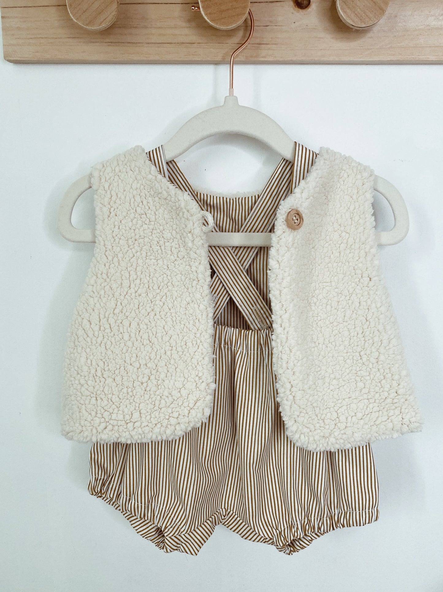 Gilet de berger réversible bébé COLLECTION LIGNES ET TÂCHES