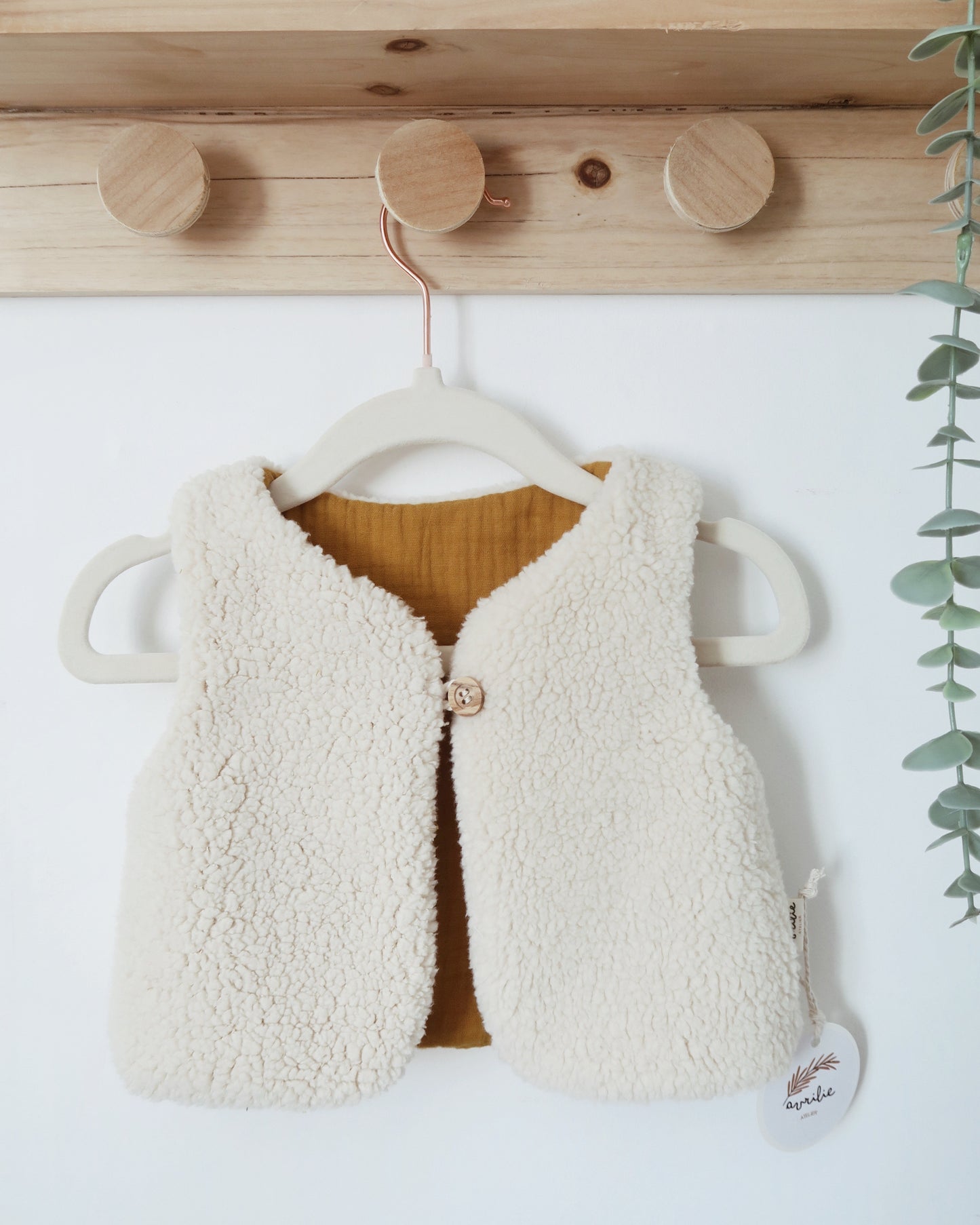Gilet de berger réversible bébé et enfant personnalisable