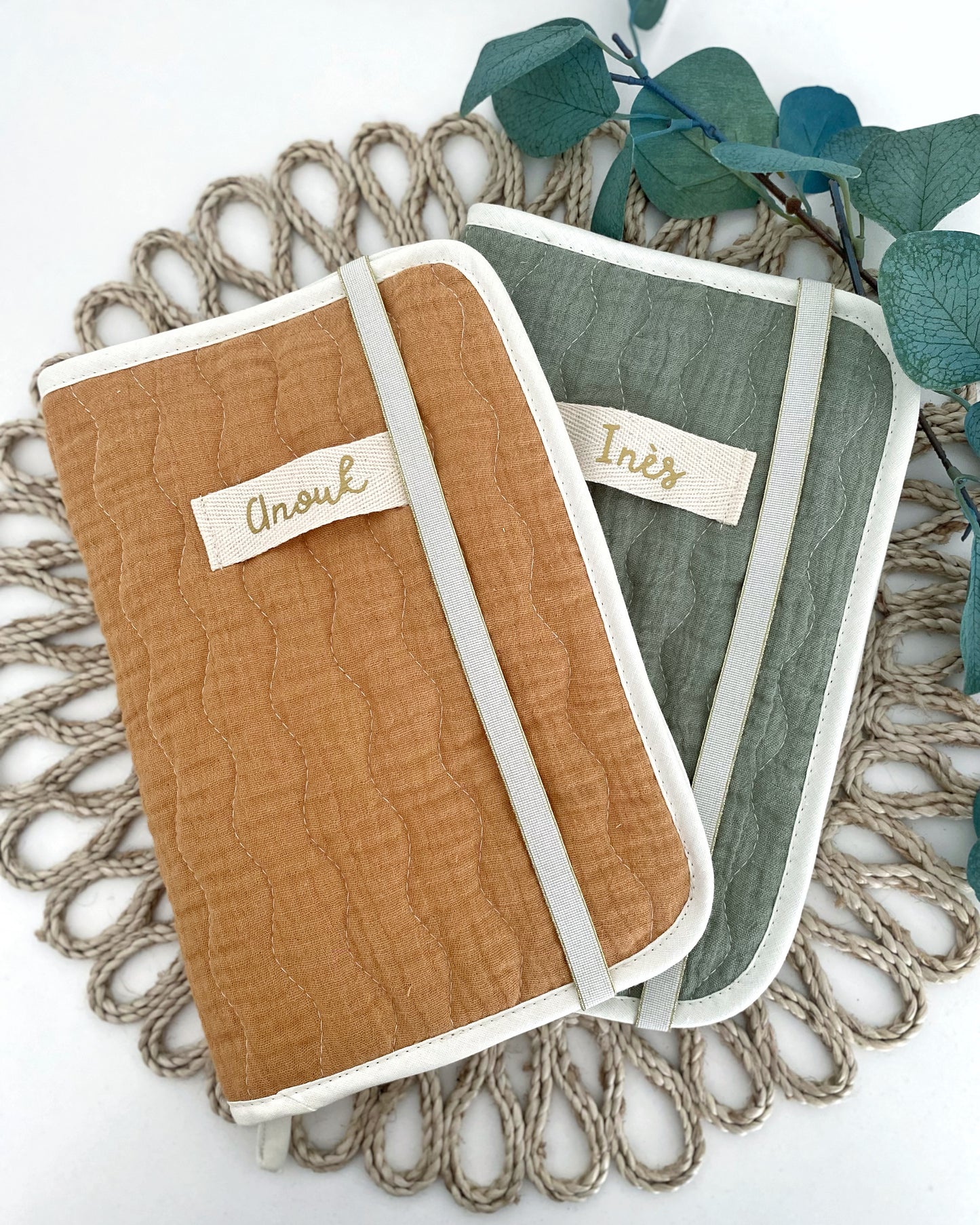 Protège carnet de santé matelassé personnalisable