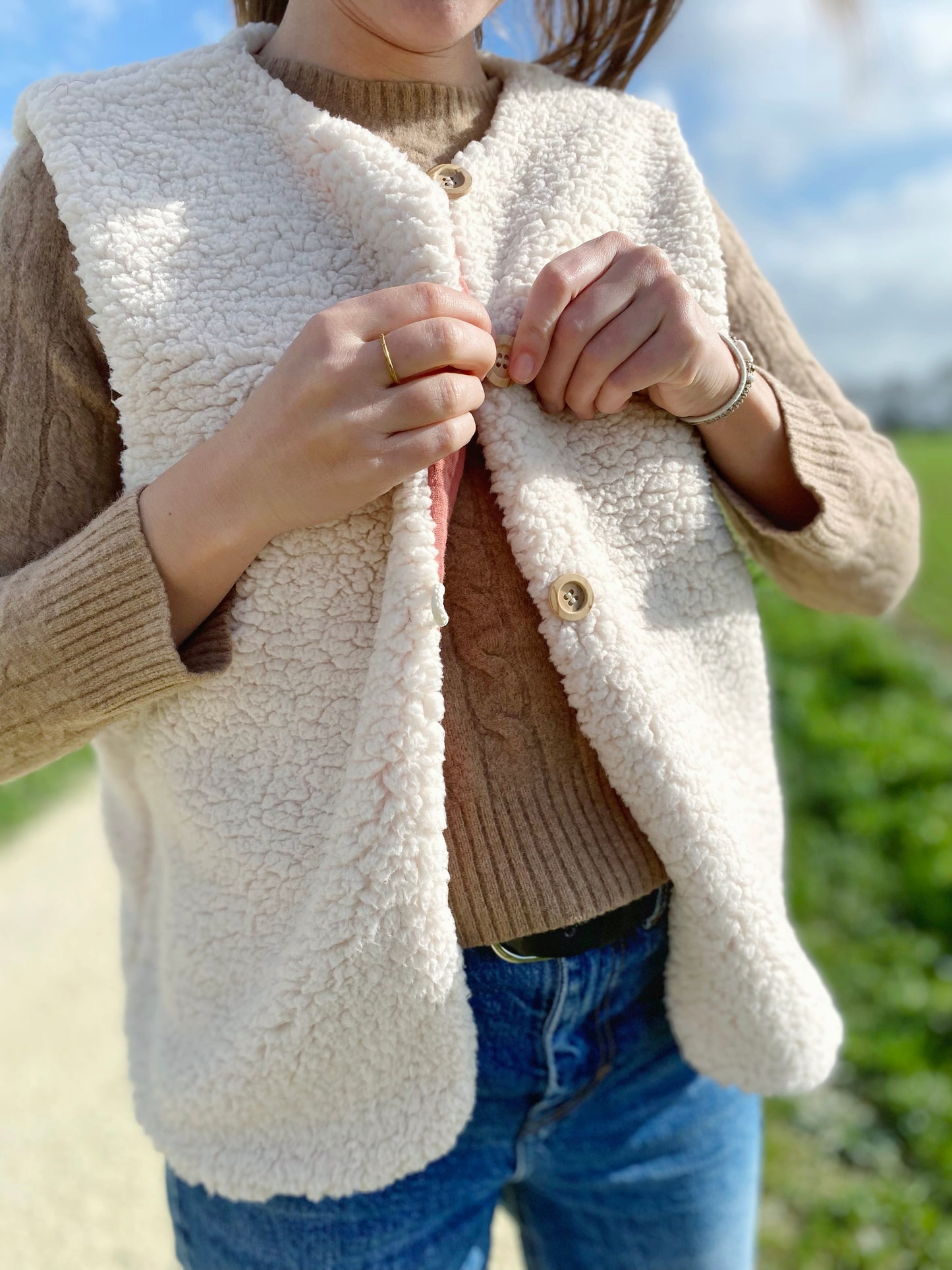 Gilet de berger réversible femme personnalisable
