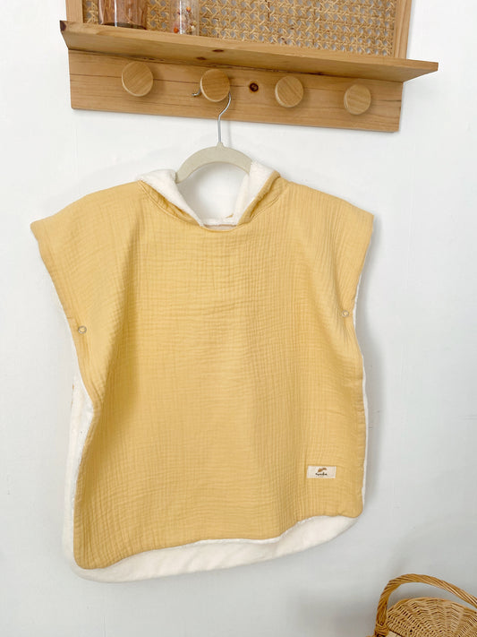 Hooded bath poncho