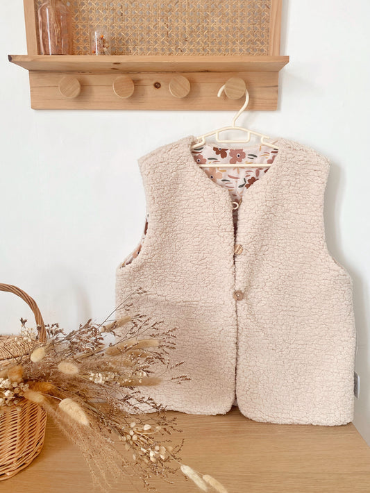 Women's reversible shepherd vest