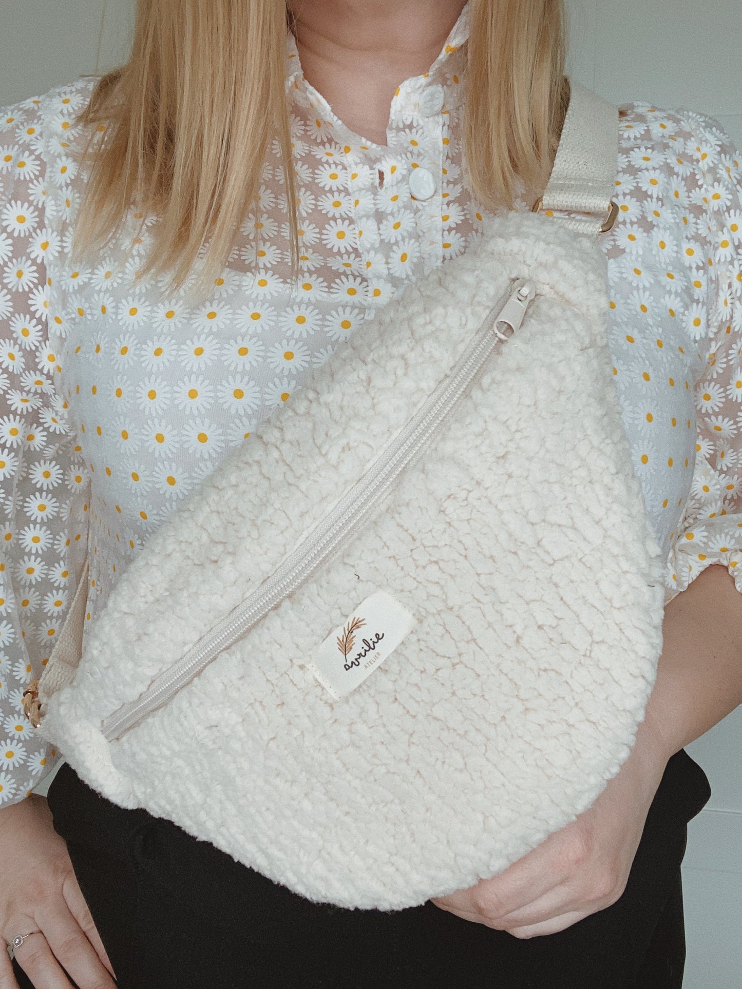 Sac banane SHERPA ECRU