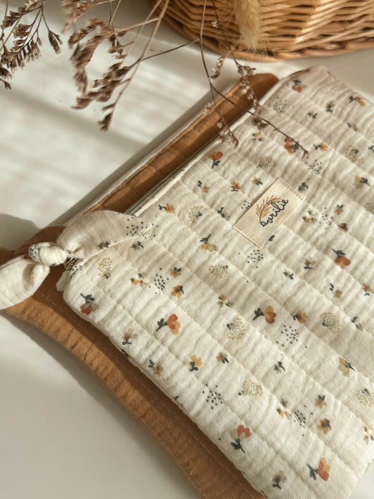 Pochette plate en gaze de coton NECTAR