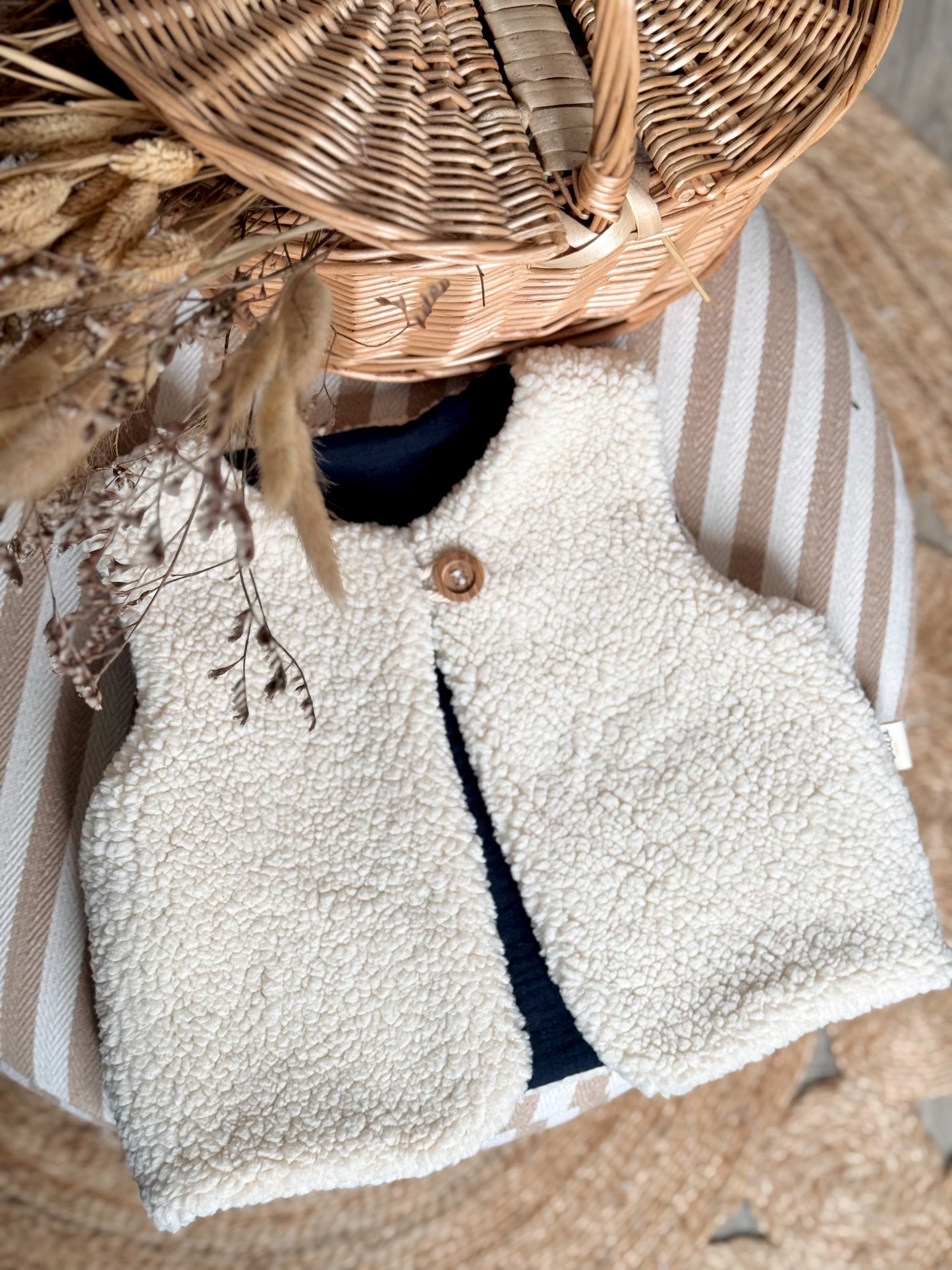 Gilet de berger réversible bébé et enfant personnalisable