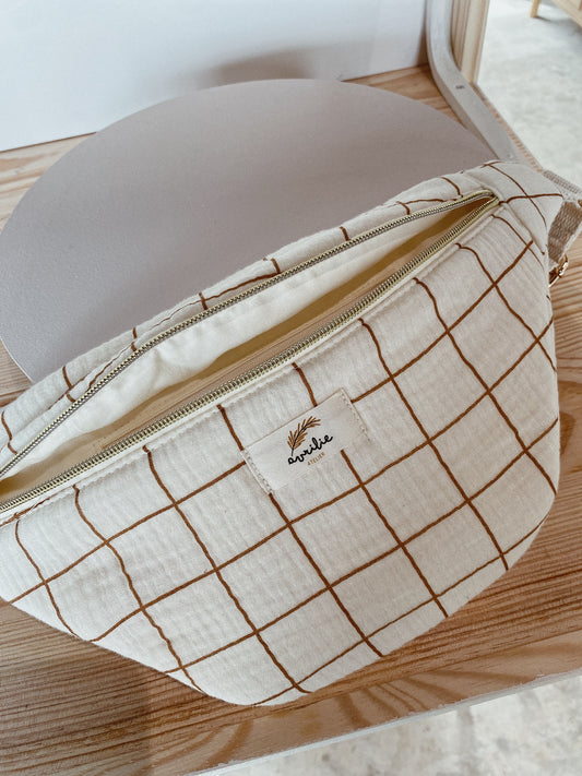 Sac banane GRANDS CARREAUX