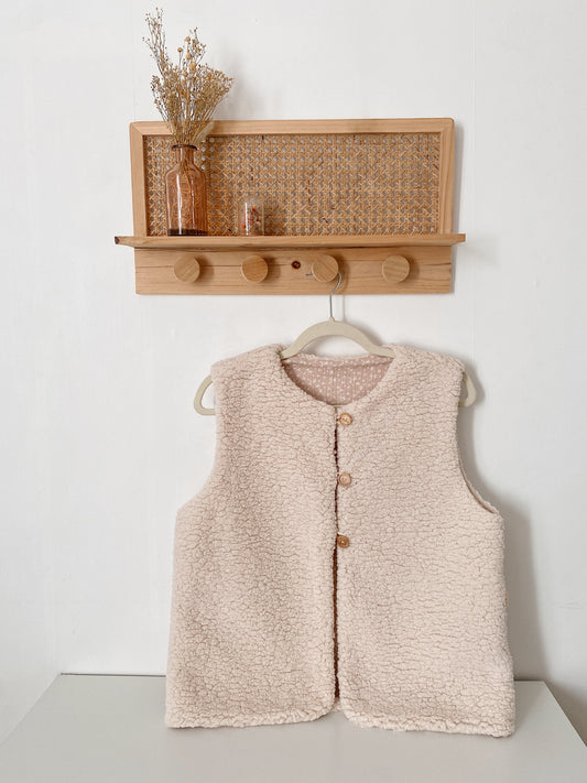 Women's reversible shepherd vest