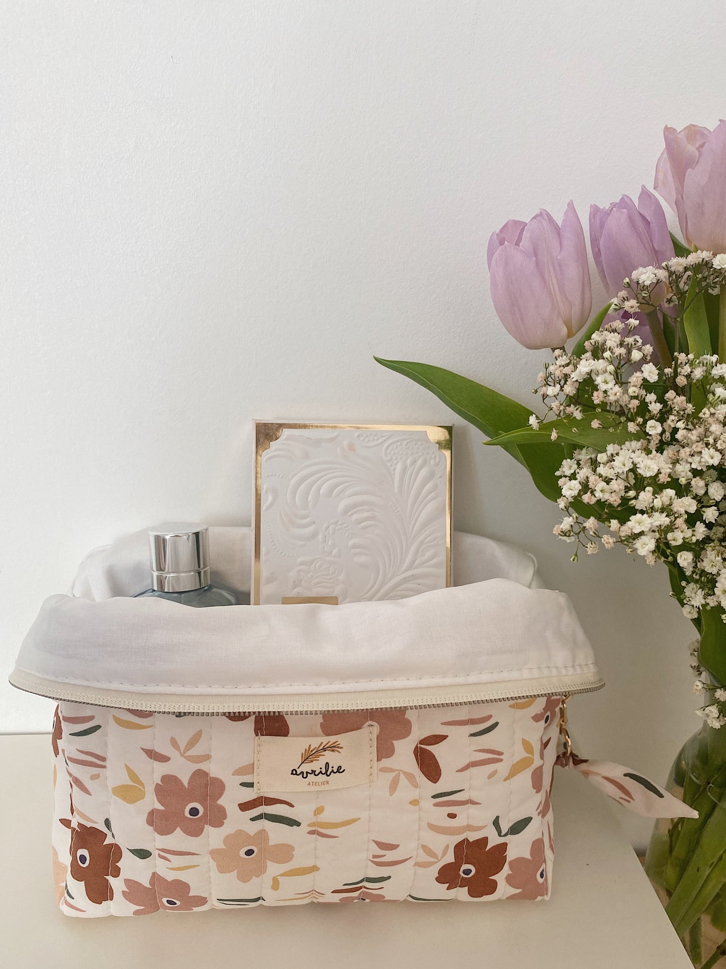 Trousse de toilette matelassée FLOWER PARTY