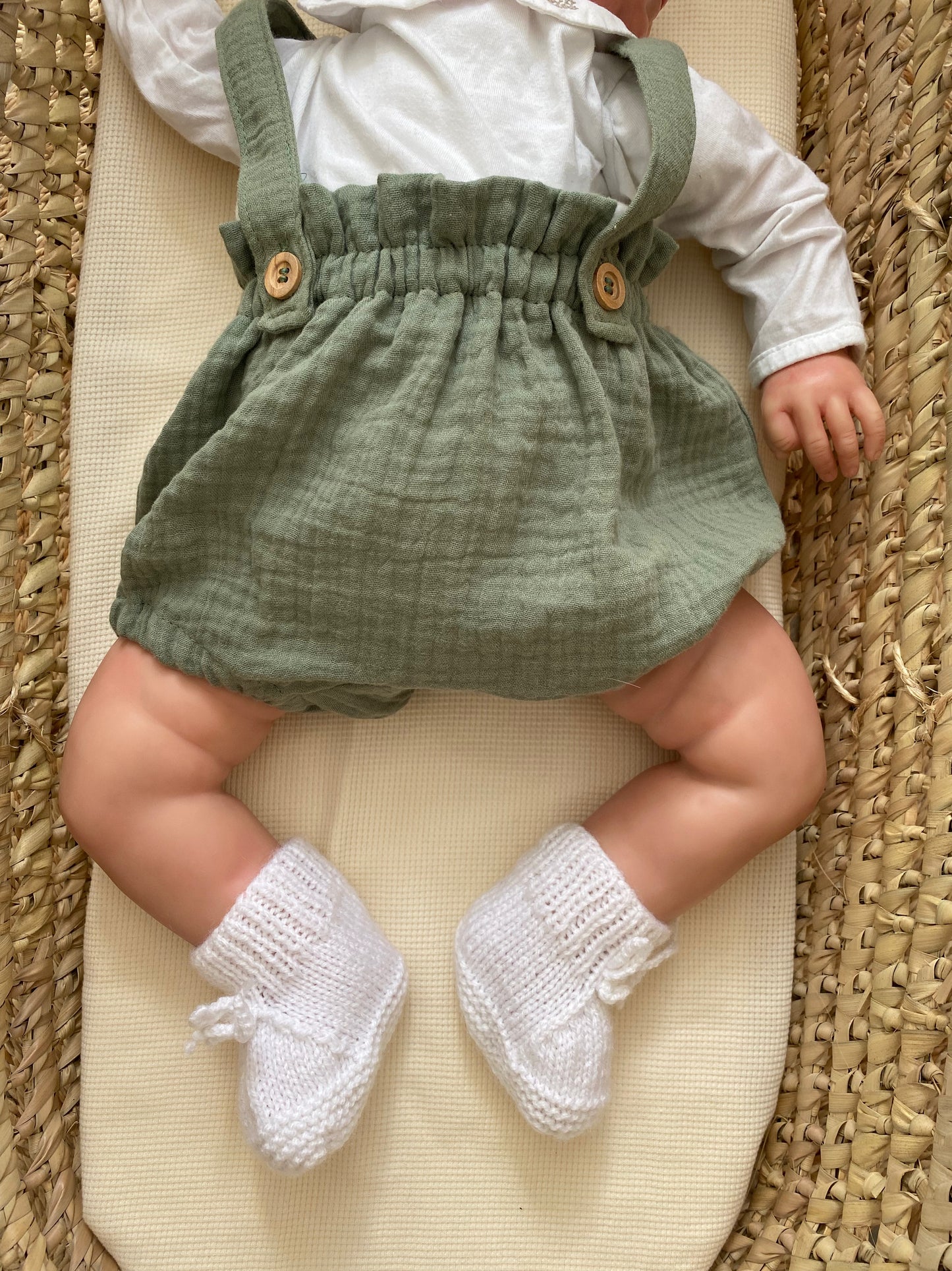 Bloomer bébé à bretelles personnalisable