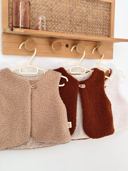 Gilet de berger réversible bébé et enfant COLLECTION TEDDY
