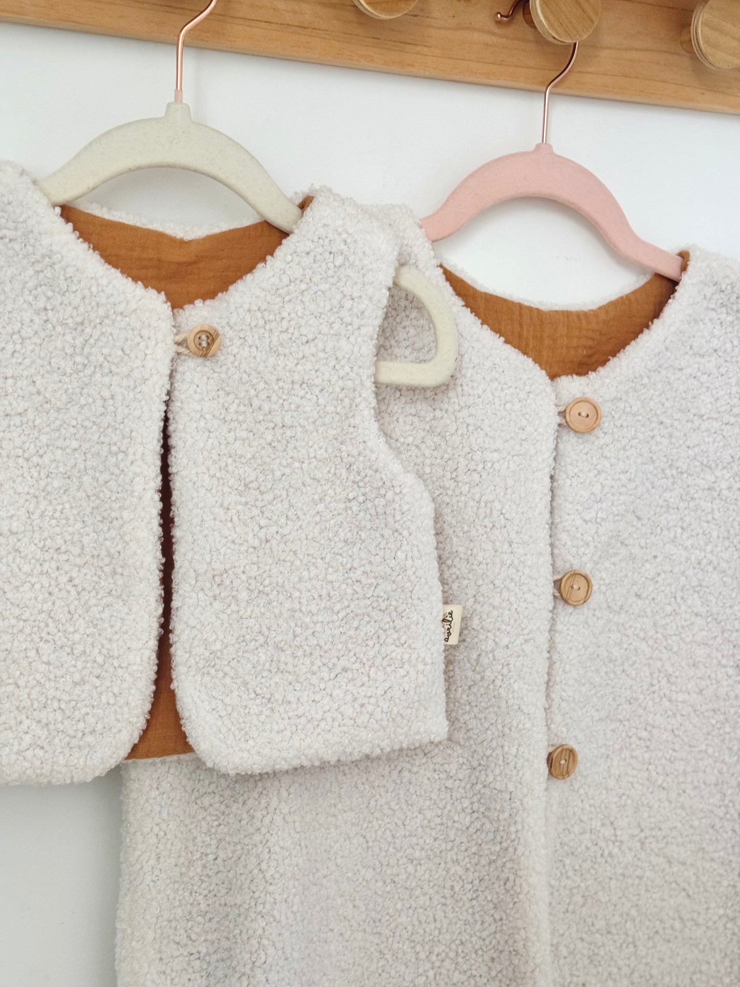 Gilet de berger réversible bébé et enfant COLLECTION TEDDY