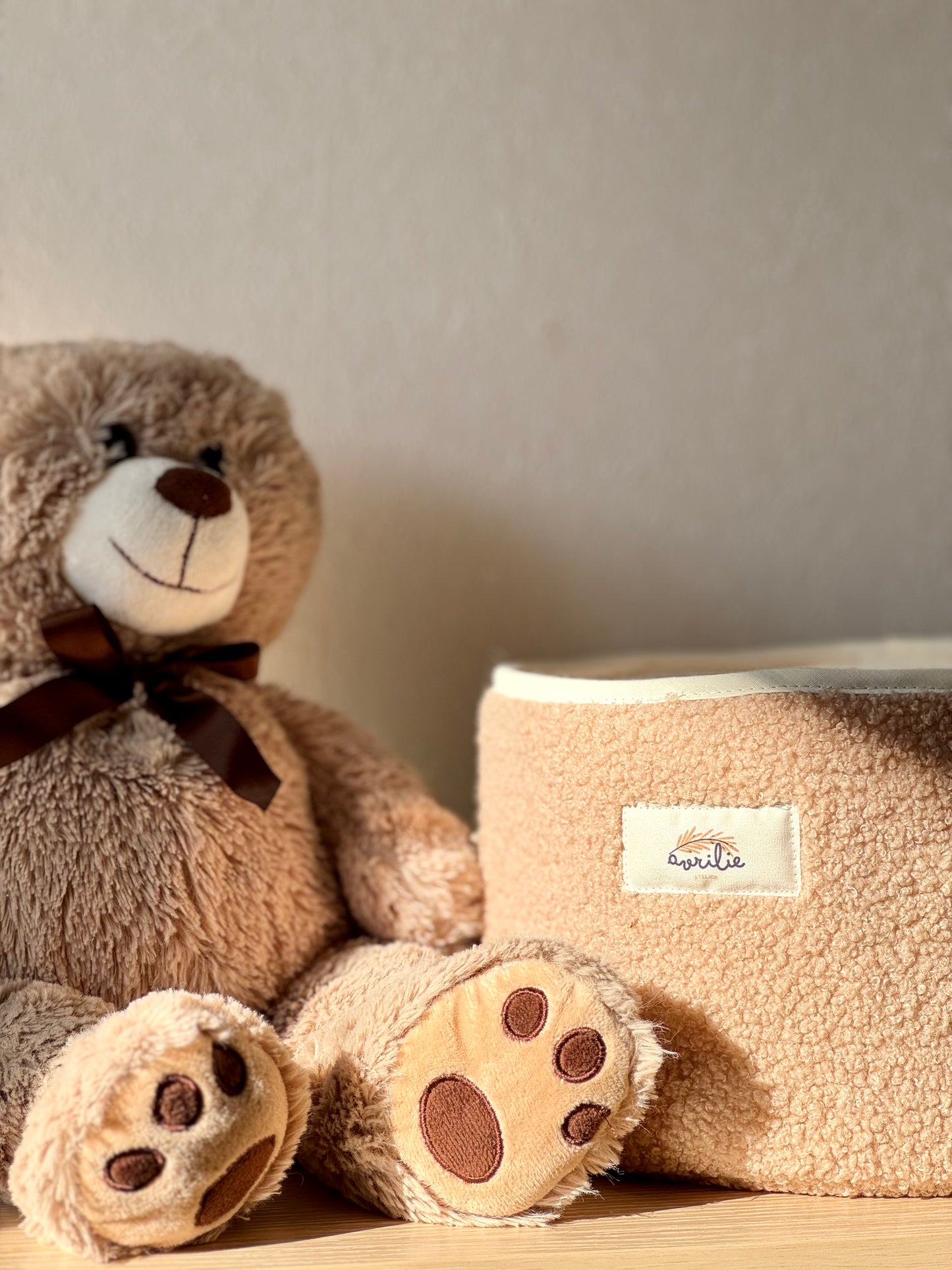 Panier de rangement Teddy bouclette OURSON