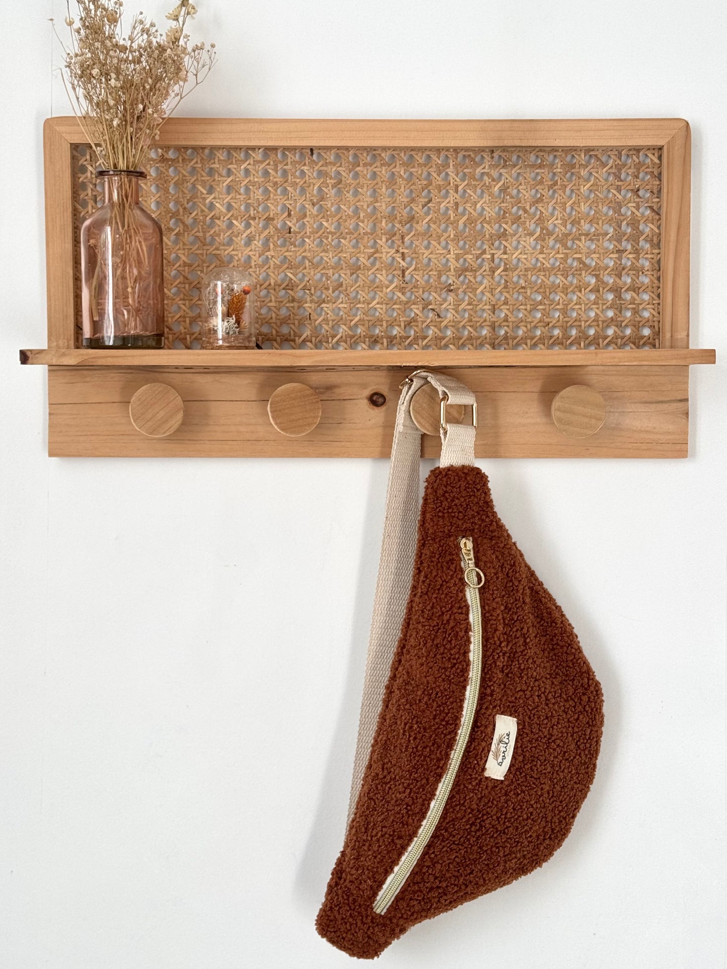 Sac banane Teddy bouclette TOFFEE