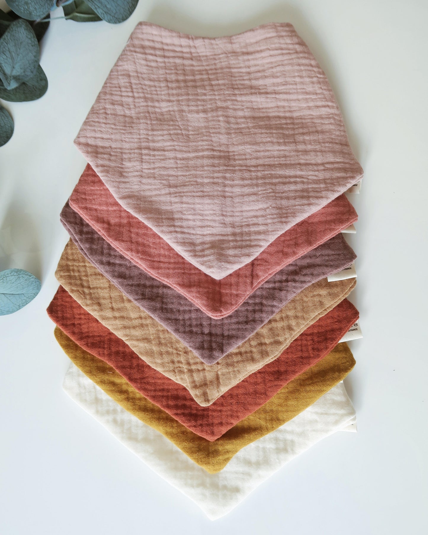 Semainier bavoir bandana personnalisable