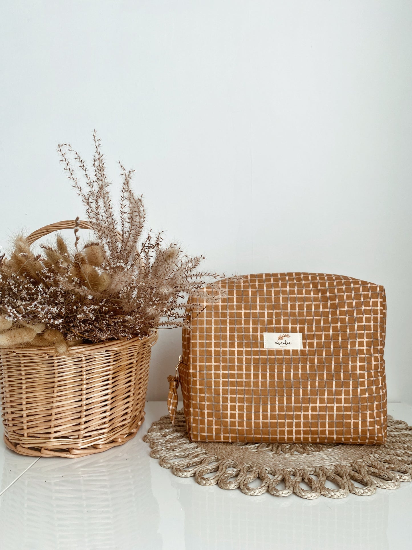 Trousse de toilette CARREAUX CAMEL