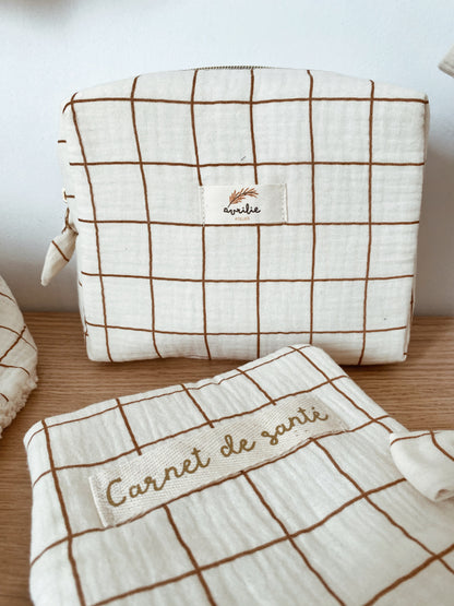 Trousse de toilette GRANDS CARREAUX