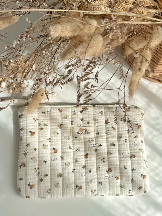 Pochette plate en gaze de coton NECTAR
