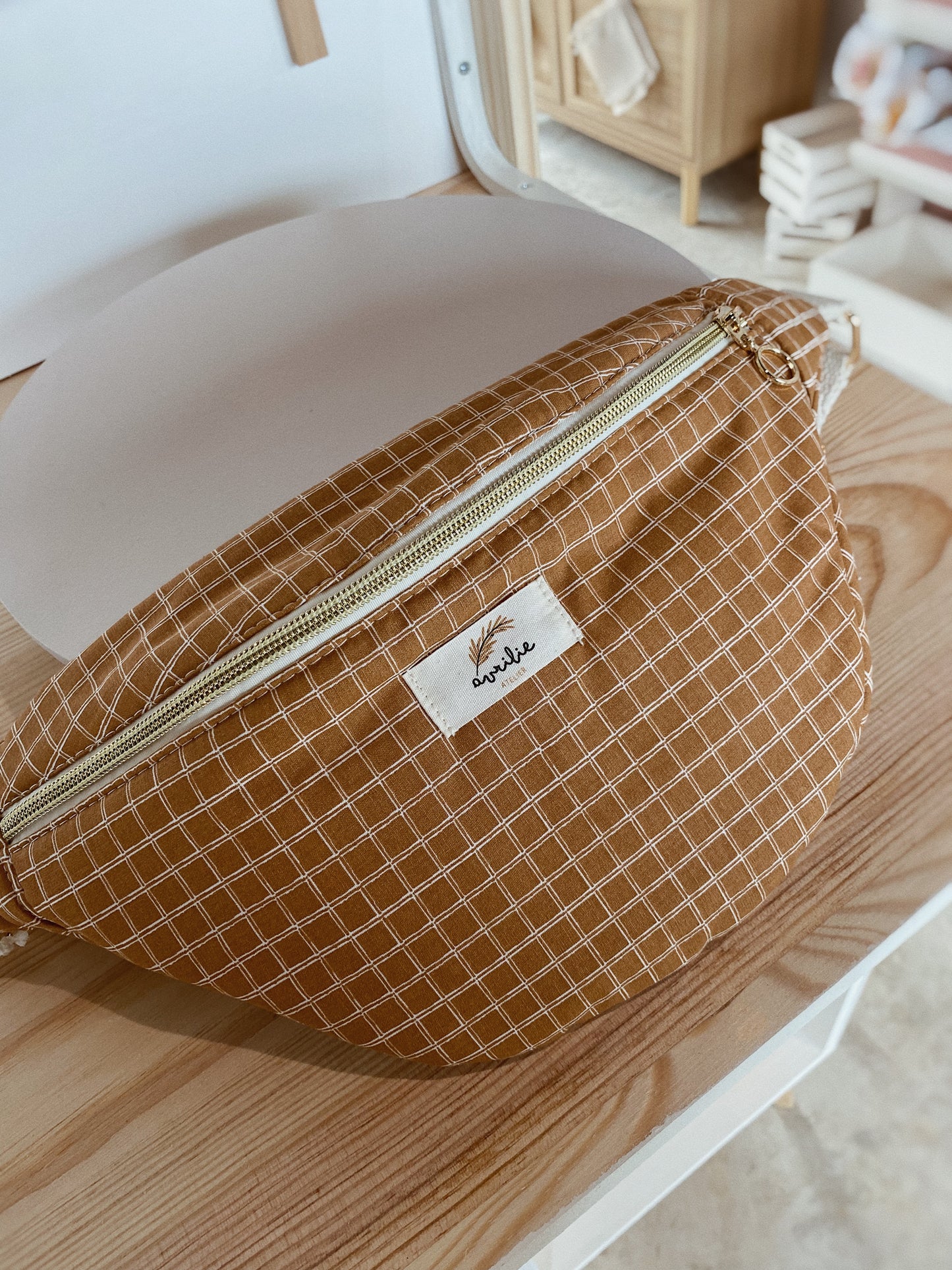 Sac banane CARREAUX CAMEL