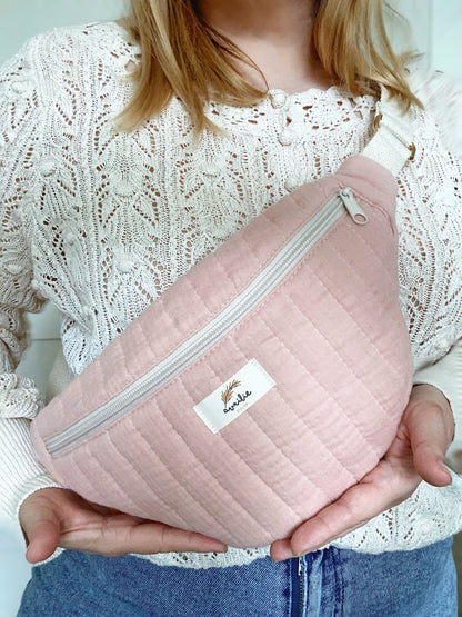 Sac banane VIEUX ROSE