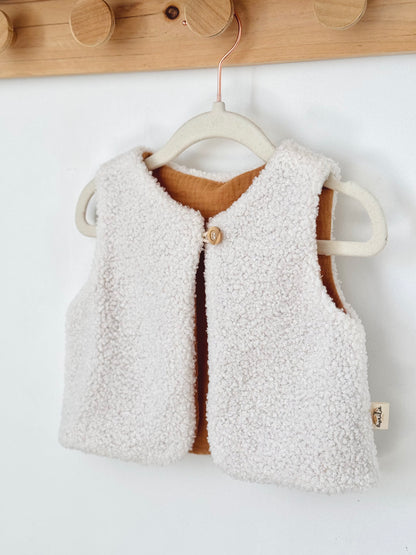 Baby reversible shepherd vest NEW COLLECTION