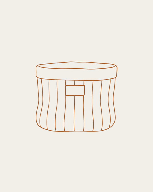 Panier de rangement personnalisable