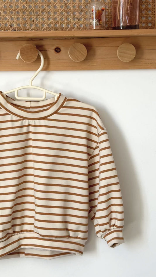 Sweat oversize rayé BRETON