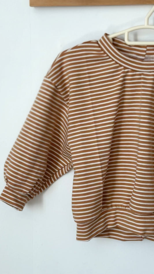 Sweat oversize rayé MARIN